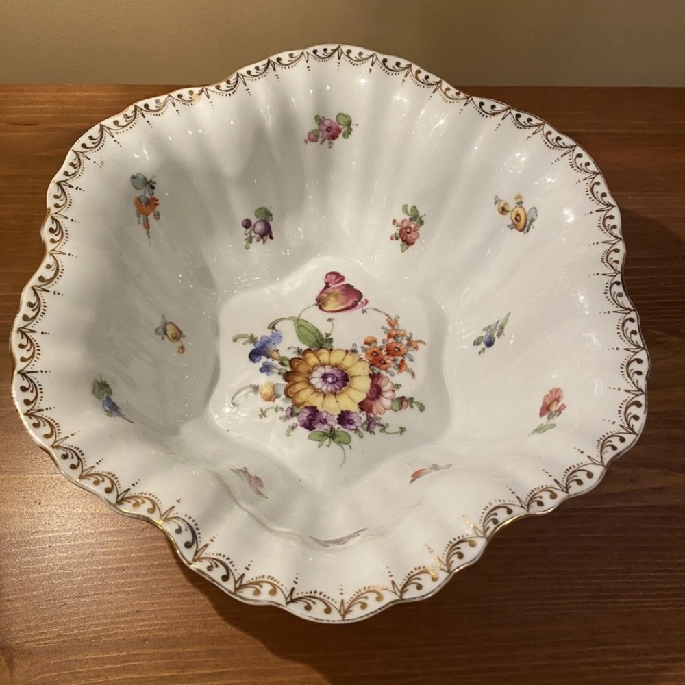Antique Serving Bowl Selesia Schlesische Porzellanfabrik Lewis Levonsohn